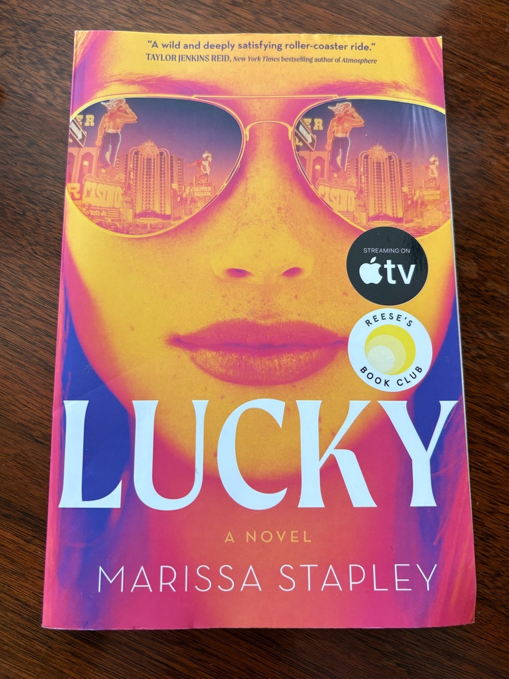 3/$20 Marissa Stapley Lucky Paperback Book - Vibrant Yellow & Pink Cover